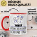 Geschenk für Katzenschutzaktivistin Tasse Lustige Geschenkidee Geburtstag Ich Bin Katzenschutzaktivistin Ich Darf Das Rot Trendation