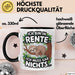 Rentner Pensionär Sarkasmus Faultier Tasse Geschenk Lustige Geschenkidee Spruch Ich Bin In Rente Ich Muss Gar Nichts Trendation