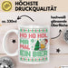 Ho Ho Hol Mir Mal Ein Bier Tasse Geschenk Ugly Tasse Geschenkidee Weihnachten Kaffee-Becher Weiß Trendation