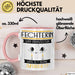 Fechterin Und Prinzessin Tasse Geschenk Für Eine Fechterin Geburtstag Was Ist Deine Superkraft Rosa Trendation