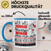 Musikverlegerin Tasse Geschenk Spruch Wer Will Schon Prinzessin Sein Wenn Man Auch Musikverlegerin Sein Kann Blau Trendation