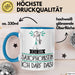 Geschenk für Saxophonistin Tasse Lustige Geschenkidee Geburtstag Ich Bin Saxophonistin Ich Darf Das Blau Trendation