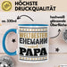 Lustige Tasse Geschenk Weltbester Ehemann Und Papa Becher Blau Trendation