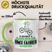 BMX-Fahrer Geschenk Tasse So Gut Kann Nur Ein BMX-Fahrer Aussehen Geschenkidee Kaffee-Becher Grün Trendation