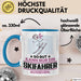 Skifahrer Geschenk Tasse So Gut Kann Nur Ein Skifahrer Aussehen Geschenkidee Kaffee-Becher Blau Trendation