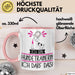 Geschenk für Hundetrainerin Tasse Lustige Geschenkidee Geburtstag Ich Bin Hundetrainerin Ich Darf Das Rosa Trendation