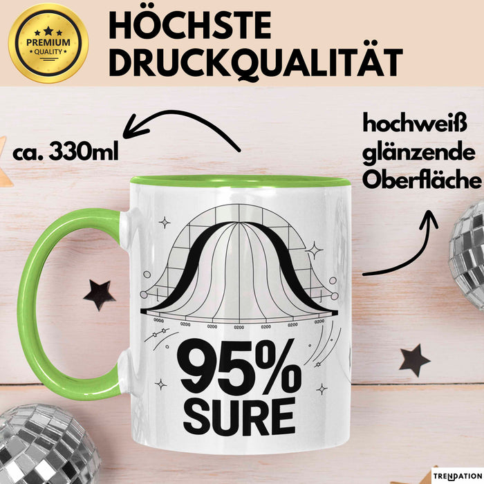 Statistiker Tasse Geschenk Lustige Geschenkidee Spruch Für Wahrscheinlichkeits Denker Grün Trendation