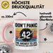 Mathematiker Tasse Geschenkidee 42 Die Antwort auf das Leben Rosa Trendation
