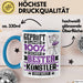 Künstler Geschenk Lustiger Spruch für Künstler Geschenkidee Bester Künstler Der Welt Blau Trendation
