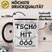 Büroarbeit Kollege Abschied Tasse Geschenk Lustige Geschenkidee Spruch Tschö Trendation
