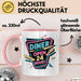 Diner Fan Tasse Geschenkidee für Retro Essen Liebhaber Rosa Trendation
