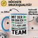 Romantische Pärchen Tasse Geschenk Team seit 12,5 Jahren Geschenkidee Lustig Blau Trendation