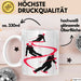 Ski Tasse Geschenk Grafik Skifahrer Becher Weiß Trendation