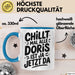 Doris Tasse Geschenk Chillt Mal Alle Doris Ist Ja Jetzt Da Geschenkidee Becher mit Name Blau Trendation