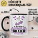 Skater Geschenk Tasse So Gut Kann Nur Ein Skater Aussehen Geschenkidee Kaffee-Becher Schwarz Trendation
