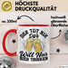 Bier Liebhaber Geschenk Tasse Geschenkidee für Männer Biertrinker Der Tut Nix Der Will Nur Bier Trinken Männer Papa Opa Kollege Rot Trendation