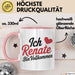Renate Tasse Geschenk Ich Bin Vollkommen Renate Geschenkidee Geburtstag Rosa Trendation