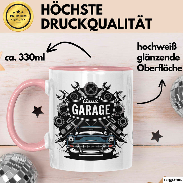 Kfz Mechaniker Tasse Geschenk Lustige Geschenkidee Spruch Für Auto Reparatur Profis Rosa Trendation