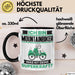Mountainbiker Tasse Geschenk für Mountainbiker Geburtstag Lustiger Spruch Kaffee-Becher Was Ist Deine Superkraft Schwarz Trendation