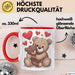 Teddybär Tierliebhaber Tasse Geschenk Lustige Geschenkidee Spruch Romantisches Herz Rot Trendation