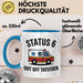 Rettungsdienst Notfallsanitäter Tasse Geschenk Lustige Geschenkidee Spruch Status 6 Außer Dienst Emergency Paramedic Tatütata Blau Trendation