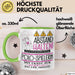 Polo-Spielerin Tasse Geschenk Lustig Abstand Halten Hochleistungs-Polo-Spielerin Mit Drang Zur Perfektion Bei Der Arbeit Grün Trendation