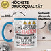 Tierheimunterstützerin Tasse Geschenk Lustig Abstand Halten Hochleistungs-Tierheimunterstützerin Mit Drang Zur Perfektion Bei Der Arbeit Blau Trendation