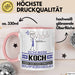 Koch Geschenk Tasse Ich Bin Koch Aber Sag Doch Einfach Superheld Lustige Geschenkdiee für Koch Kaffee-Becher Rosa Trendation