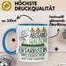 Gitarristin Tasse Geschenk Lustig Abstand Halten Hochleistungs-Gitarristin Mit Drang Zur Perfektion Bei Der Arbeit Blau Trendation
