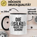 Silke Tasse Geschenk Die Silke Macht Dat Schon Geschenkidee Becher mit Name Schwarz Trendation