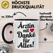 Arzt Tasse Geschenk Lustige Geschenkidee Spruch Ärztin Mit Danke Für Alles Trendation
