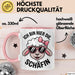 Schaf Tier Bauer Tasse Becher Geschenk Lustige Geschenkidee Spruch Ich Bin Hier Die Schäffin Rosa Trendation