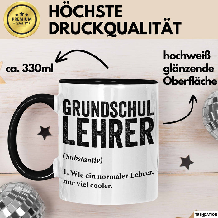 Grundschullehrer Wertschätzung Tasse Geschenk Lustige Geschenkidee Spruch Grundschullehrer Trendation