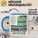 Chorleiter Geschenk Tasse Lustiger Spruch Erheben Sie Sich Der Chorleiter Betritt den Raum Blau Trendation