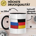 Russe Tasse Geschenk Russland Deutschland Flagge Geschenkidee Trendation