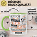 Tonstudio-Besitzerin Geschenk Becher Tasse Gott Schuf Alle Menschen Gleich Nur Die Besten Durfeten Tonstudio-Besitzerin Werden Geschenkidee Lustig Grün Trendation