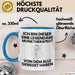 Musiktherapeut Geschenk Tasse Lustige Geschenkidee Geburtstag für Musiktherapeut Ich Bin Dieser Legendäre Musiktherapeut Von Dem Alle Geredet Haben Kaffee-Becher Blau Trendation