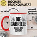 Gabriele Tasse Geschenk Die Gabriele Macht Dat Schon Geschenkidee Becher mit Name Rot Trendation