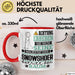 Snowshoer Geschenk Tasse Lustiger Spruch Erheben Sie Sich Der Snowshoer Betritt den Raum Rot Trendation