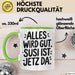 Susi Tasse Geschenk Alles Ist Gut Susi Ist Jetz Da Geschenkidee Becher mit Name Grün Trendation