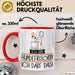 Geschenk für Hundefrisörin Tasse Lustige Geschenkidee Geburtstag Ich Bin Hundefrisörin Ich Darf Das Rot Trendation