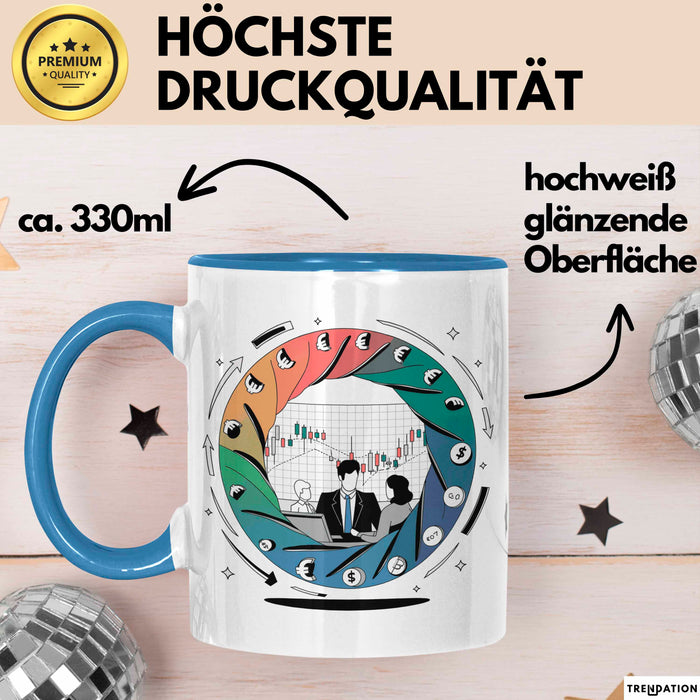 Forex Trader Tasse Geschenk Lustige Geschenkidee Spruch Für Währungs Analysten Blau Trendation
