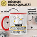 Geschenk für Pferdebesitzerin Tasse Lustige Geschenkidee Geburtstag Ich Bin Pferdebesitzerin Ich Darf Das Rot Trendation