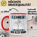 Lehrer Tasse Geschenk für Lehrer Der Mann Der Alles Kann Geschenkidee zum Geburtstag Rot Trendation