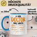 Arzt Tasse Geschenk Lustige Geschenkidee Spruch Ein Weiser Arzt Schrieb Einmal Blau Trendation