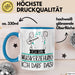 Geschenk für Musikerziehung Tasse Lustige Geschenkidee Geburtstag Ich Bin Musikerziehung Ich Darf Das Blau Trendation