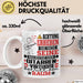 Gitarrenvirtuose Geschenk Tasse Lustiger Spruch Erheben Sie Sich Der Gitarrenvirtuose Betritt den Raum Weiß Trendation