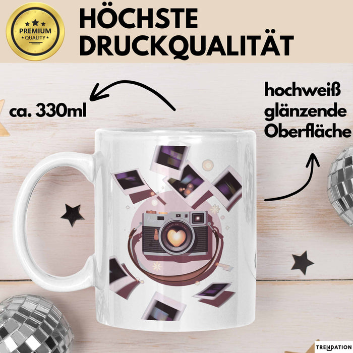 Fotograf Tasse Geschenk Lustige Geschenkidee Spruch Für Kamera Liebhaber Weiß Trendation