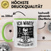 Lehrer Unterricht Tasse Geschenk Lustige Geschenkidee Spruch Ich Warte Bis Es Leise Ist Grün Trendation