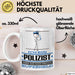 Polizist Geschenk Tasse Ich Bin Polizist Aber Sag Doch Einfach Superheld Lustige Geschenkdiee für Polizist Kaffee-Becher Weiß Trendation